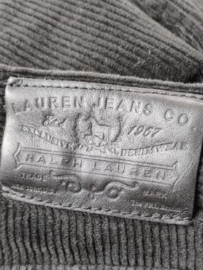 🐎  Lauren Jeans BLACK Corduroys High Waist  Sz 10 EPLVC